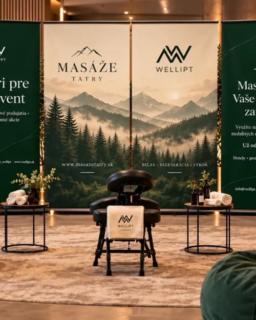 Masáže pre firmy – masážna zóna na evente | Masáže Tatry